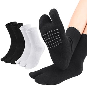 Người Đàn Ông Và Phụ Nữ Của Chống Trượt Lật Flop Vớ Đàn Hồi Mùa Thu Mùa Silicone Tabi Chia <span class=keywords><strong>Toe</strong></span> Dệt Kim Cao Mắt Cá Chân 2 <span class=keywords><strong>Toe</strong></span> Phong Cách - Product Image 1