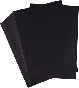 High-Quality 80-400g Black Cardstock Black Bristol Board Thick Durable for Handmade Craft & Gift <b>Packaging</b> - Product Image 4