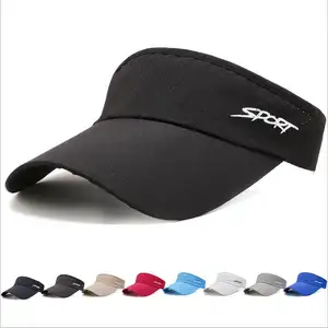 Chapeau d'été à bretelles réglables pour la course au golf, casquette de soleil à visières respirantes à séchage rapide pour femmes, vente en gros