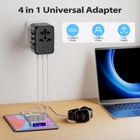 Worldplug Chargeur mural à charge rapide dans le monde entier tout-en-un Adaptateur de voyage international Adaptateur secteur universel
