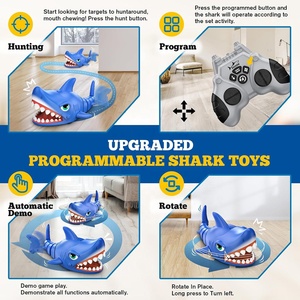 2.4G Afstandsbediening Auto Jagen Haai Speelgoed Bijten Actie En Grap Spel Elektrische Rc Programmering Roterende Gekke Haai Met Muziek - Product Image 3