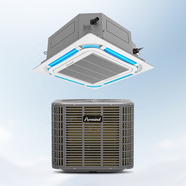 Puremind 36000Btu Cassette AC Air Conditioner 55000Btu Commercial Use for Hotels Ceiling Mounted Air Conditioners Inverter WIFI
