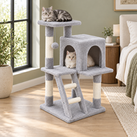 OEM Meilleures ventes Arbre à chat compact à double entrée avec échelle pour appartement