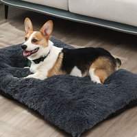 Fabricant de gros produit en peluche lavable pour animaux de compagnie lit coussin pour chien logo personnalisé