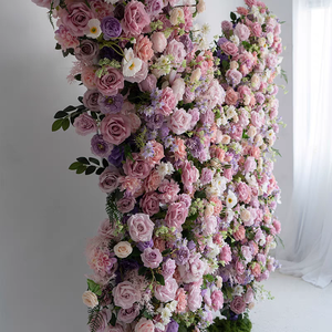 Fleurs artificielles personnalisées <span class=keywords><strong>pour</strong></span> mariage, <span class=keywords><strong>anniversaire</strong></span>, fournitures, cadre de fleurs en forme de papillon rouge, arche de fleurs en forme de cœur, décorations de fête, toile de fond - Product Image 4