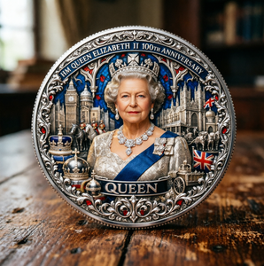 Pièce de monnaie commémorative 3D du 100e anniversaire de la reine <span class=keywords><strong>Elizabeth</strong></span> <span class=keywords><strong>II</strong></span>, souvenir royal britannique, cadeau de collection en gros - Product Image 4