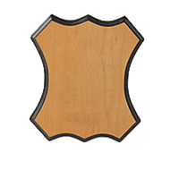 Plaque de récompense en bois MDF brun foncé poli, personnalisable, pour gravure laser promotionnelle, vente en gros