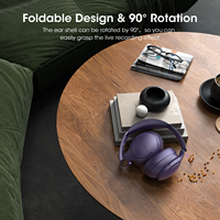 Auriculares Inalámbricos DOQAUS Life 4 con Bluetooth 5.4, Conexión Multidispositivo, Control por Voz con IA, Cable AUX para Uso Deportivo