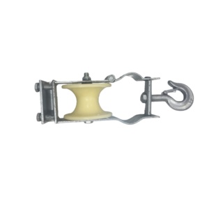 Poulie à câble en nylon suspendue avec composants en acier inoxydable et en aluminium Marque RuiPeng pour les installations de câbles et de fils - Product Image 2