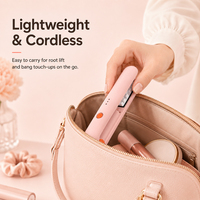 Lisseur de cheveux PRITECH professionnel sans fil, mini fer à lisser, fer à friser volumisant, outil portable à plaques flottantes 3D