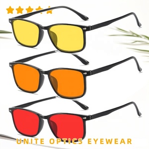 Gafas Ópticas Cuadradas Vintage al por Mayor de Fábrica, <span class=keywords><strong>Lentes</strong></span> Personalizadas en Rojo Anaranjado, Gafas con Bloqueo de <span class=keywords><strong>Luz</strong></span> <span class=keywords><strong>Azul</strong></span> <span class=keywords><strong>para</strong></span> Hombre y Mujer - Product Image 2