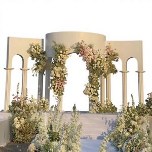 SMOOTH High Quality Modern Acrylic Arch <b>Backdrop</b> Stand Frame White for Wedding Decoration - Product Image 1