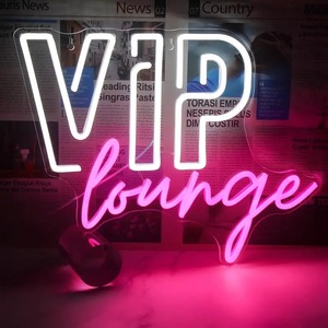 Özel VIP salonu Neon burcu USB Powered LED duvar ışık için plastik gövde ile Bar, kulüp, oyun odası, kişiselleştirilmiş Neon dekorasyon - Product Image 1