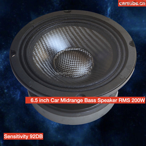 ลำโพงซับวูฟเฟอร์รถยนต์คุณภาพเสียงดีขนาด6นิ้ว92DB RMS <span class=keywords><strong>200W</strong></span> สูงสุด400W ลำโพงรถยนต์ระดับกลาง6.5" - Product Image 2