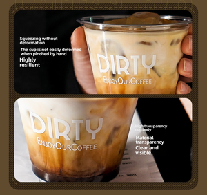 Tasse à Café en Plastique <span class=keywords><strong>PET</strong></span> Transparente Personnalisée de 260 ml Avec Couvercle, Jetable Pour Sodas et Boissons, Idéale Pour Cafés et Plats à Emporter - Product Image 6