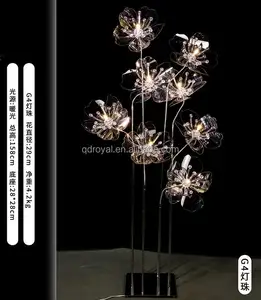 Guía luminosa Flor de cristal Camino brillante que lleva para accesorios de fiesta de cumpleaños de boda