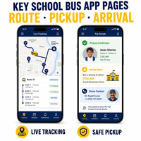 Aplicación de Seguimiento de Autobuses Escolares Inteligente para IOS y Android con Rastreo de Autobuses en Vivo y Registro de Estudiantes LionCreate