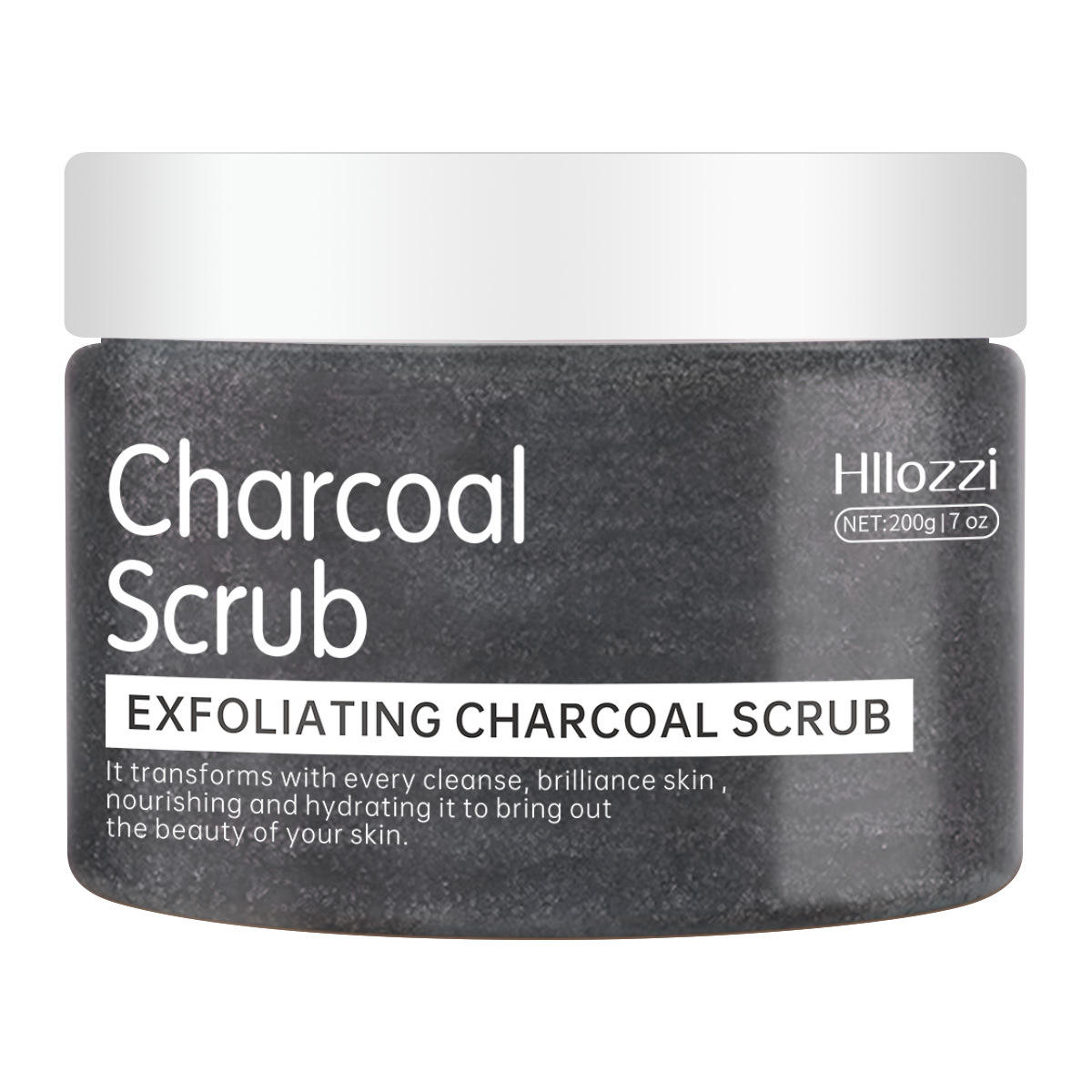 Bamboo charcoal body scrub 200g