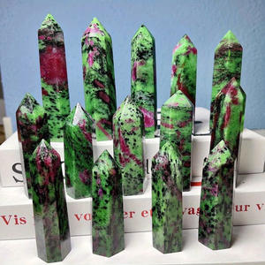 Vente en gros : Grande tour de cristal de Zoisite rubis naturelle, pointe de guérison - Product Image 2
