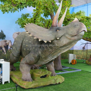 Thời kỳ kỷ Jura tùy chỉnh thực tế chất lượng cao Triceratops hoạt hình thủ công thu hút dòng chảy - Product Image 5