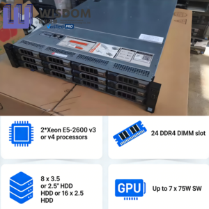 Servidor en Rack Dell R730 2U, Doble Xeon E5, Múltiples GPU, Multi Socket, Servidor en Rack Empresarial con Capacidad para Múltiples GPU, en Stock, Alta Eficiencia - Product Image 2