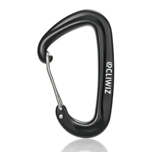 קמפינג Carabiner קליפים אלומיניום הצמד וו 12KN במיוחד אור טיפוס Carabiner אישית הלוגו