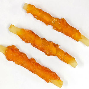 OEM, venta al por mayor, golosinas para perros, suplemento de calcio, rollo de pegamento para morder pollo, piel de vaca, carne, dientes, moler, palo Molar, hueso de perro Natural - Product Image 4