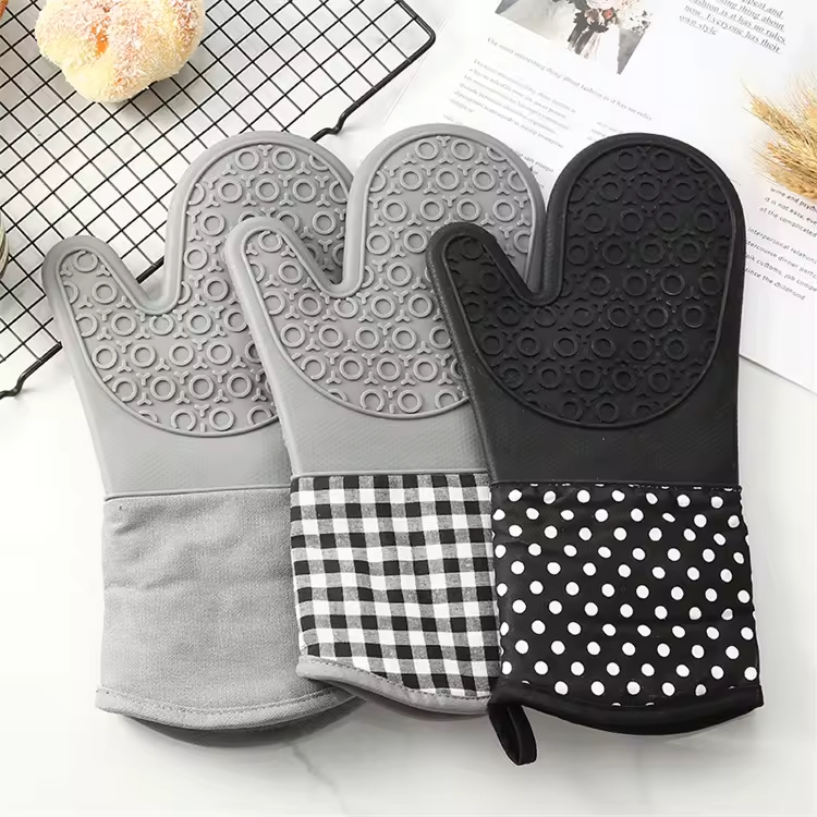Silicone Oven Mitts Anti Slip Heat