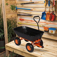 TC2135 Chariot à benne basculante extérieur haute capacité 400Kg 125L