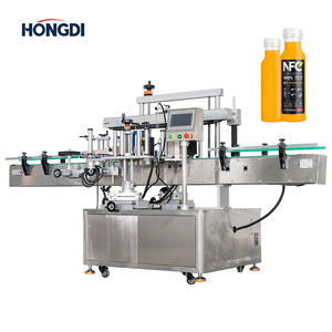 Machine d'étiquetage automatique double face haute vitesse avec écran tactile et moteur PLC pour bouteilles de shampoing, détergent, produits chimiques et huiles - Product Image 2