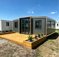 Maison conteneur extensible de luxe, préfabriquée et modulaire, avec salle de bain et cuisine, unité d'habitation annexe (ADU) à vendre