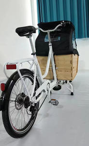 Vélo cargo électrique à deux roues pour bébé avec batterie au lithium, cadre en alliage d'acier/d'aluminium, <span class=keywords><strong>remorque</strong></span> familiale pour vélo - Product Image 4