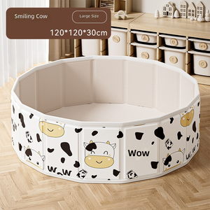 Piscine à balles pliable pour enfants, intérieur/extérieur, en plastique, portable, enclos de jeu, piscine à sable - Product Image 6