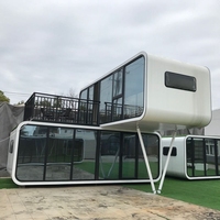 Bâtiment hôtelier avec chambres privées, maisons conteneurs, pièces détachées, Volferda Tiny House, Bardominium House, nouvelle technologie, hôtel, bureau à domicile, abri