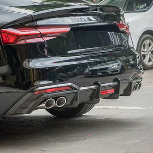 Difusor de Parachoques Trasero de Fibra de Carbono Estilo Deportivo de Alta Calidad, Difusor de Labio Trasero con Luz para Audi B9.5 <span class=keywords><strong>A5</strong></span> S5 <span class=keywords><strong>2020</strong></span>-2024 - Product Image 3