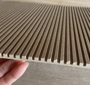 柔性中密度纤维板凹槽墙板柔性中密度纤维板木质覆板