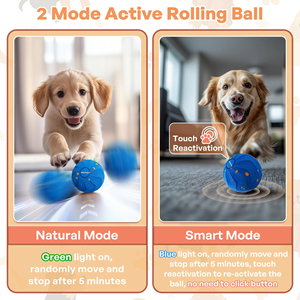 Balle interactive intelligente <span class=keywords><strong>pour</strong></span> chien Lingliang, jouet électronique amusant <span class=keywords><strong>en</strong></span> plastique, <span class=keywords><strong>mouvement</strong></span> automatique, saut et roulement - Product Image 2