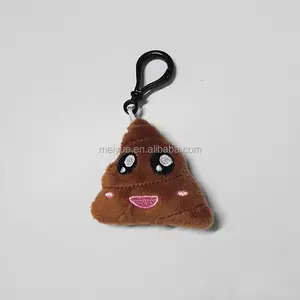 Portable Decoration Polyester Stuffed Different Faces Poop Keyrings