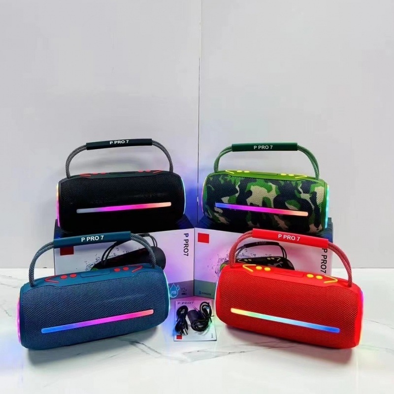 New P PRO7 for 5.3 Wireless RGB Dual Speakers Waterproof Dustproof Drop-proof Plastic Cabinet Portable Outdoor · image 4