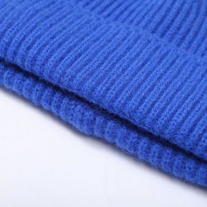 Gorro de punto clásico de doble capa con dobladillo enrollable, tipo calavera, para esquí - Product Image 3