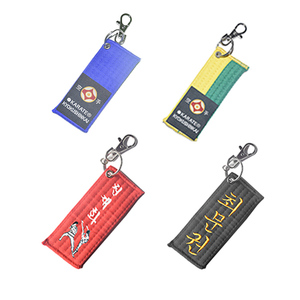 Portachiavi cintura di Judo di Karate <span class=keywords><strong>Taekwondo</strong></span> stile personalizzato OEM - Product Image 1