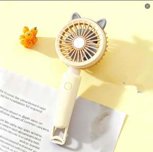 Nuevo Ventilador de Mano con Orejas de Oso, Gato, Conejo y Ciervo, con Gancho y Luz - Product Image 2