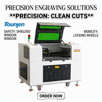 Machine de gravure et de découpe laser CNC CO2 haute précision 6040 avec contrôleur Ruida pour découpe de matériaux non métalliques et refroidissement par eau