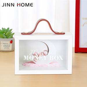 <span class=keywords><strong>Hucha</strong></span> de madera personalizada con caja de dinero con correa de cuero <span class=keywords><strong>para</strong></span> adultos y niños <span class=keywords><strong>para</strong></span> ahorrar regalo de fondo de viaje - Product Image 6