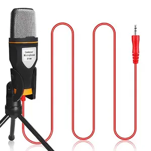 Проводной портативный конденсаторный микрофон с шумоподавлением, металлический usb-конденсаторный микрофон для записи голоса через YouTube, для ноутбука