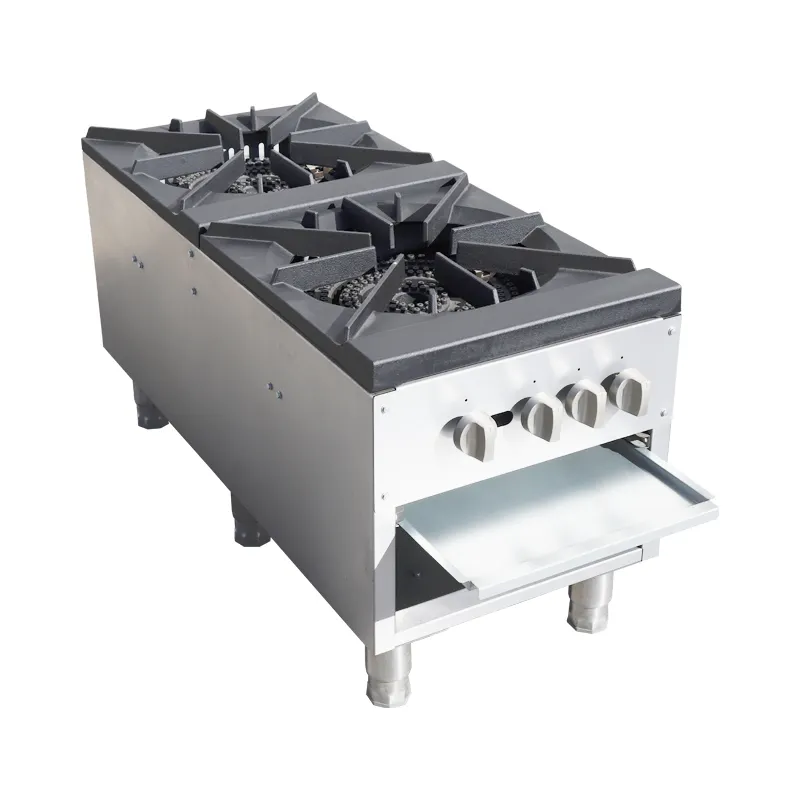 Estufa de gas con quemador wok para restaurante, equipo de cocina comercial disponible
