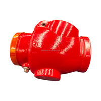 Katup Ayun Ujung Beralur 8" 219.1mm untuk Pemadam Kebakaran, 365PSI Air untuk Sistem Sprinkler, Besi Ulet DN50-DN200
