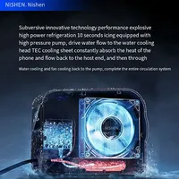 NISHEN refroidissement par eau téléphone mobile radiateur d'eau semi-conducteur téléphone portable NISHENG refroidisseur d'eau dissipateur de chaleur Ice Pad pour les jeux