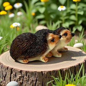 Nueva Figura Artística de Erizo Pequeño en Resina Epoxi, Decoración para Jardín, Patio y Paisajismo, Modelo Animal de Simulación - Product Image 2