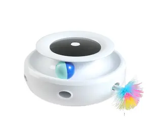 Factory Supply Interactive Cat Pet Toys USB Charging Battery Operated Automatic 360 Degree Self Rotating Ball